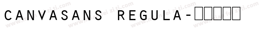 canvasans regula字体转换